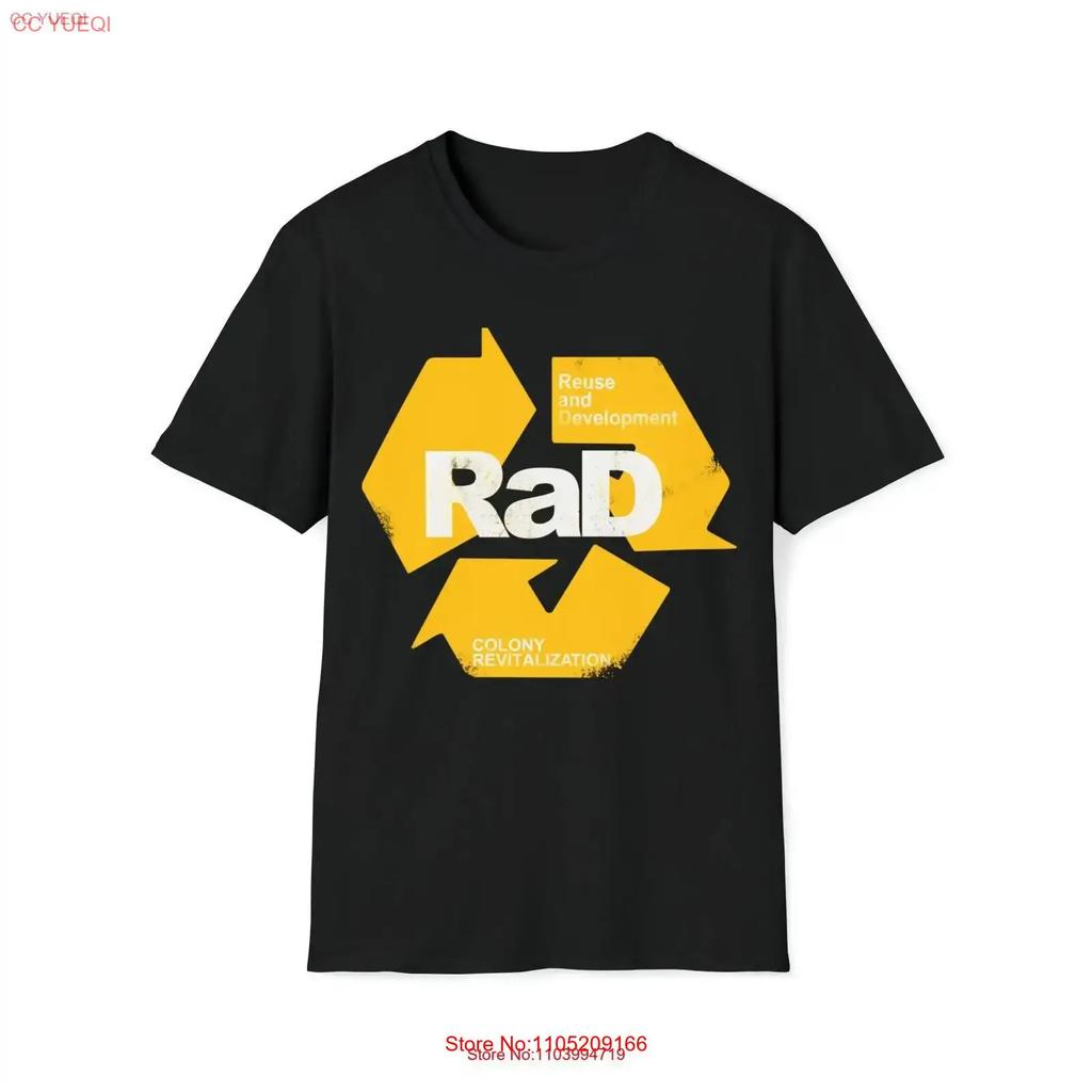 RaD Reuse and Development Colony Revitalization T Shirt vintage Washed Soft Top For Everyday Wear homme graphic Slightly