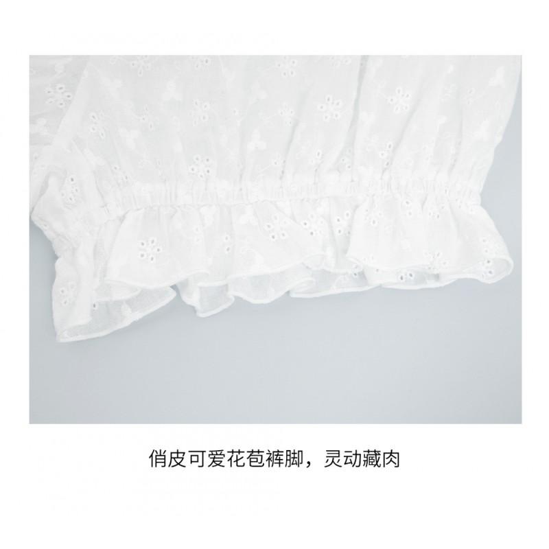 Womens Ballet Practice Shorts With Lace Bloomer Style Cotton Dancewear Training