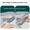 Long Black Bottle Cleaning Brush for Kitchen and Dining Room Perfect for Baby Bottles, Sports Bottles, Glassware, Cups, Glasses