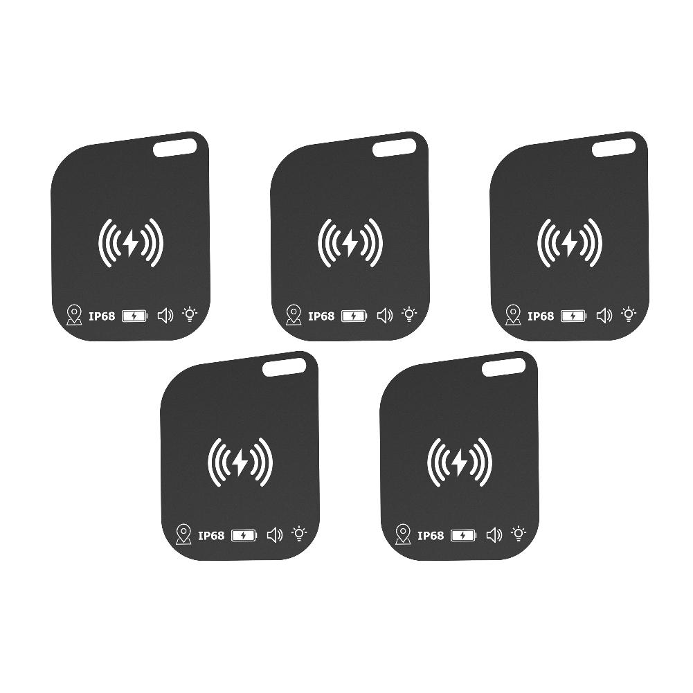 1-5PCS Wallet Tracker Card GPS Locator Smart Tag Keys Bag Finder Tracker Card Wallet GPS Locator Works for Apple Find My App