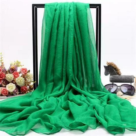 Extra-Large Bright Red Chiffon Scarf for Spring & Summer – Versatile Sunscreen Shawl for Beach, Dance, or Party.