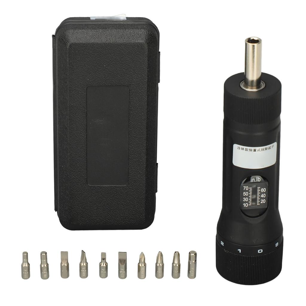 Screwdriver Torsion Wrench 10‑70in‑lb 1 4in Drive Adjustable Torsion Screwdriver