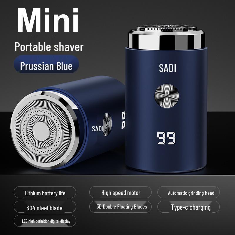 Compact Men's Electric Shaver - Full Body Washable, Super Clean, Portable for Travel