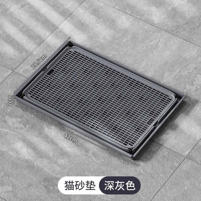 Extra Large Double Layer Cat Litter Mat Spliceable Litter Trapping Pad Washable Anti-Splash Filter Mat for Litter Box