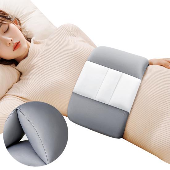 Sleeping Lumbar Support Pillow 360 Degrees Wrap Around Adjustable Lumbar Support Cushion Lower Back Sciatic Nerve Pain Relief Soft