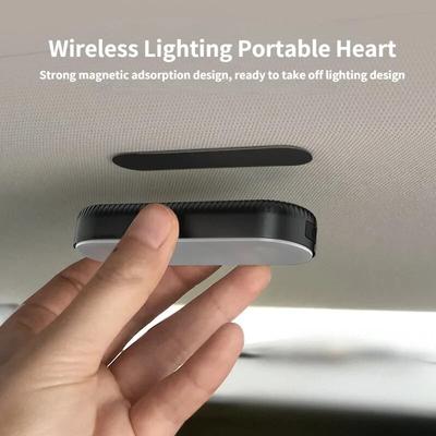 Araba Okuma Işığı Şarj Edilebilir Kablosuz Manyetik Atmosfer LED Araba Styling Gece Lambası Araba İç Tavan Lambası