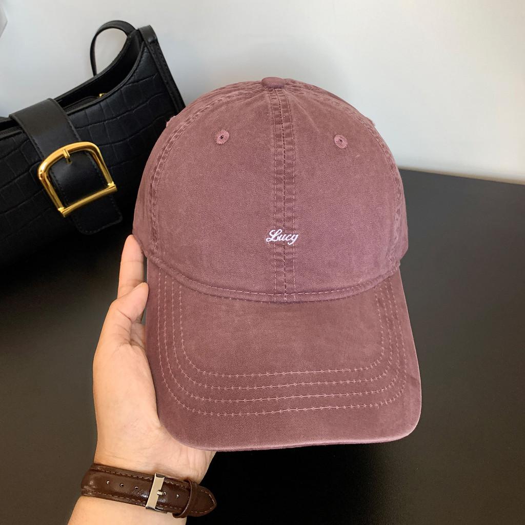 Cotton Baseball Cap With Embroidered Letters For Casual Sports And Sun Protection