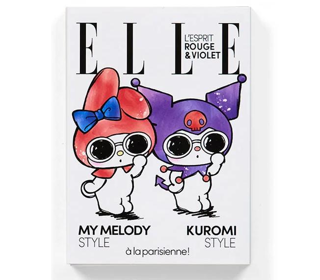 

Sanrio My Melody & Kuromi ELLE Флип-блокнот Белый Япония НОВЫЙ Sanrio
