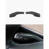 TPARTS Real Carbon Fiber Steering Lever Cover for Tesla Model Y/Model 3 | Matte Black Gear Shift Cover 2PCS Steering Wheel Gear Lever Accessories for
