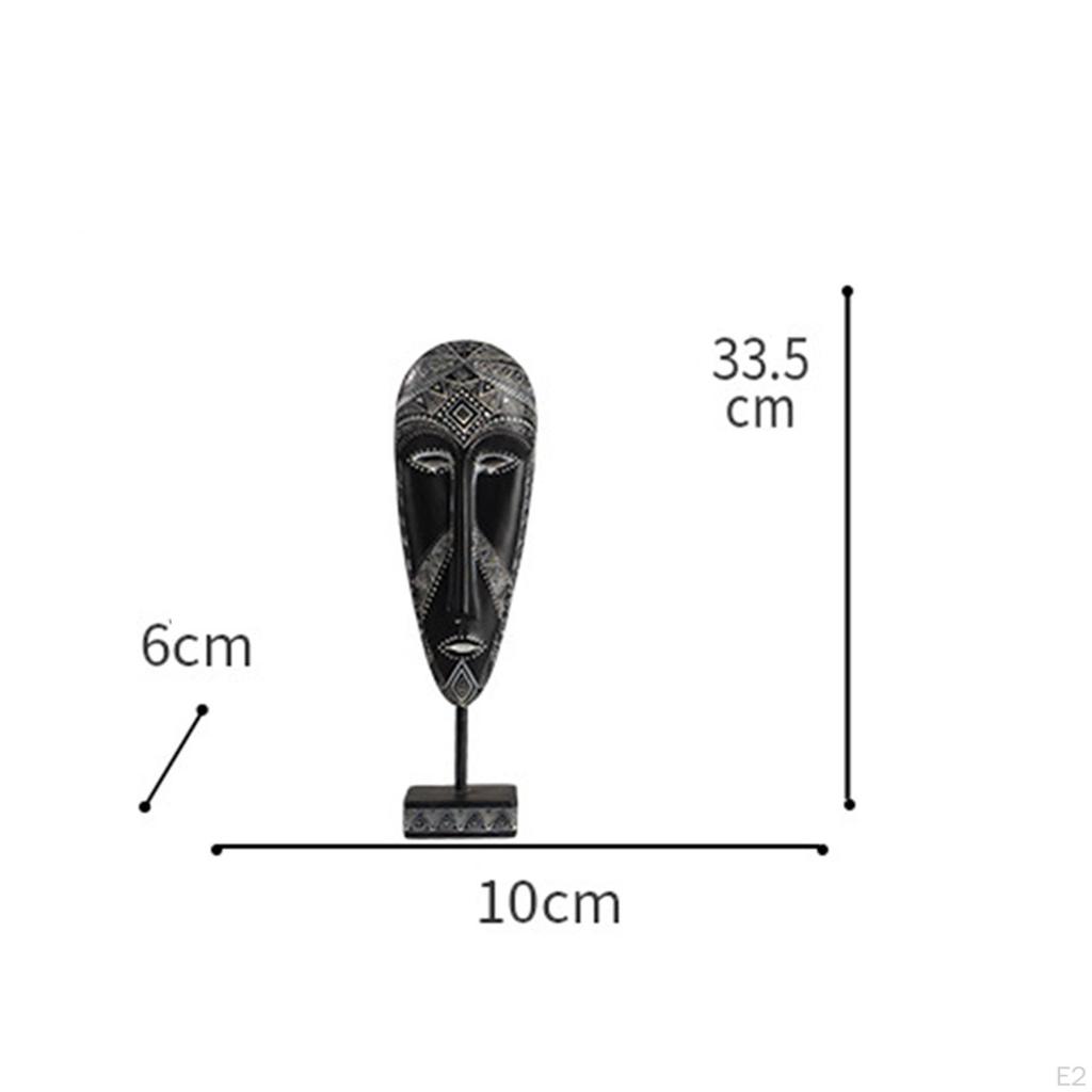 Afrikansk Skulptur Bordsdekoration Handskulpterad Samlarobjekt Retro Abstrakt Konst Staty Skrivbord