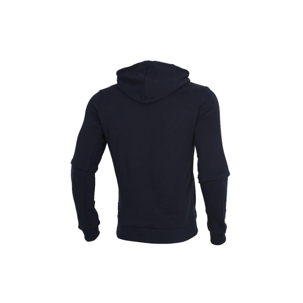 Adidas Logo Print Sports Pullover Hoodie Men Hoodie Dark-Blue GC7342