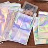 10Pcs Self-Sealing Laser Small Plastic Bags For Jewelry Pouch Jewelry Transparent Display Gift Packaging Storage Bag