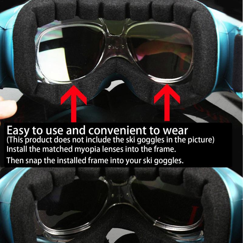 Biegsame Motorradbrille Skibrille Brille Myopie Rahmen Rx-Einsatz Optischer Adapter Flexibel