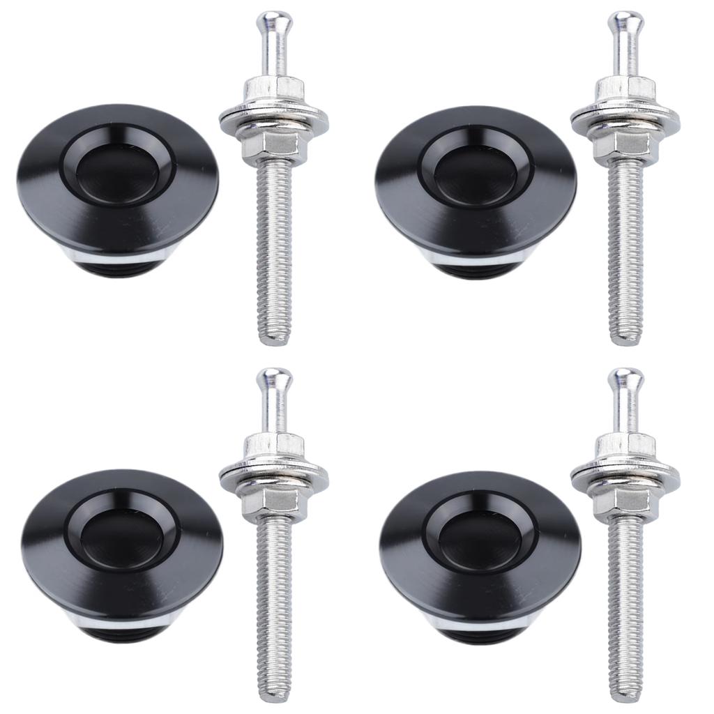 4pieces Carbon Fiber Hood Locks For Extra Security Insurance For Car Bonnet Car Hood Lock