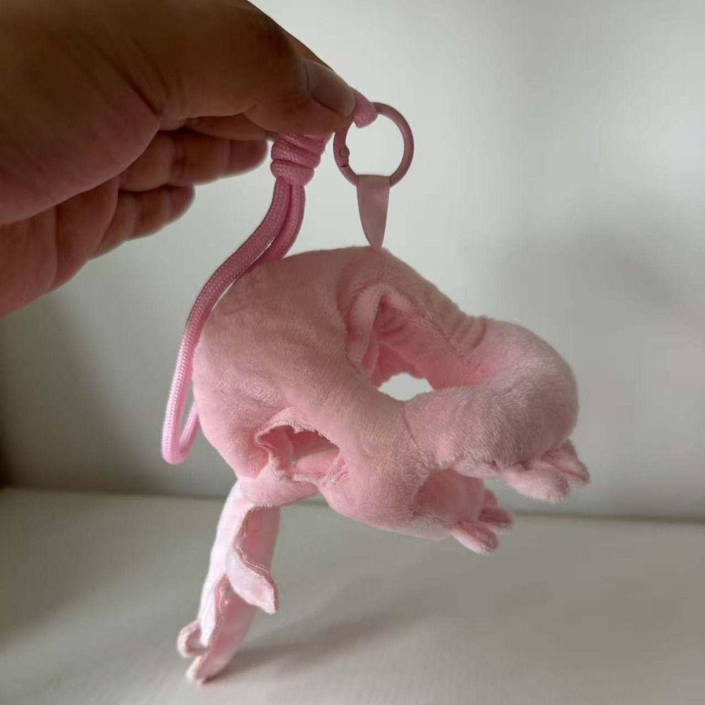 With Lanyard Dinosaur Skeleton Doll Hat Grey / Pink Cotton Doll Clothes Anime Fans Gift