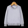 Ensfarget langermet genser med rund hals - Allsidig koreansk pullover for barn vår og vinter