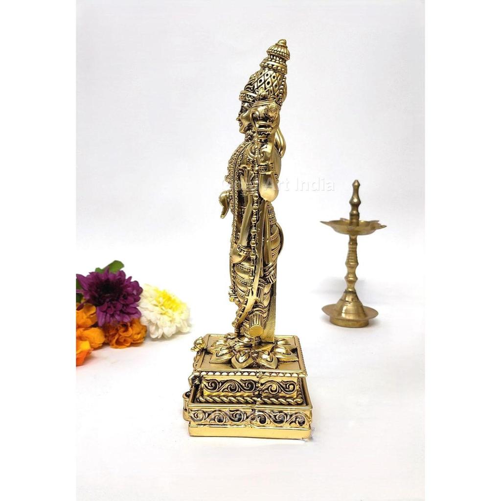 Lord Tirupati Balaji Idol with Garuda Murti for Mandir Pooja Room Lord Vishnu Shree Venkateswara Swamy Srinivasa Statue God Balaji Home Decor