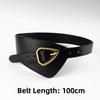 Fashion PU Leather Women's Waist Black Brown Decorative Coat Wide Belt Accessories Versatile Pin Buckle Waistband