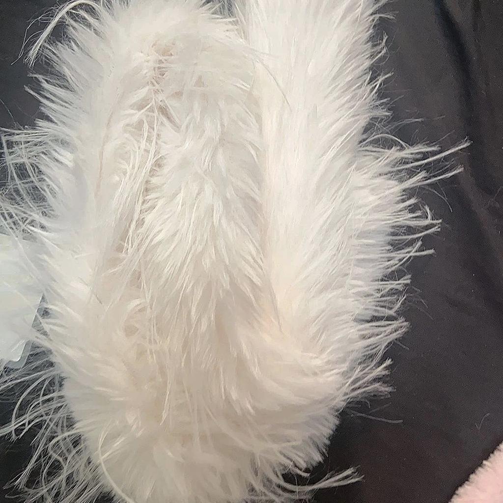 Plush Tassel Scarf Spring and Winter Thickened Ostrich Feather Plush Shawl with Fluffy Scarf Encryption Shawl