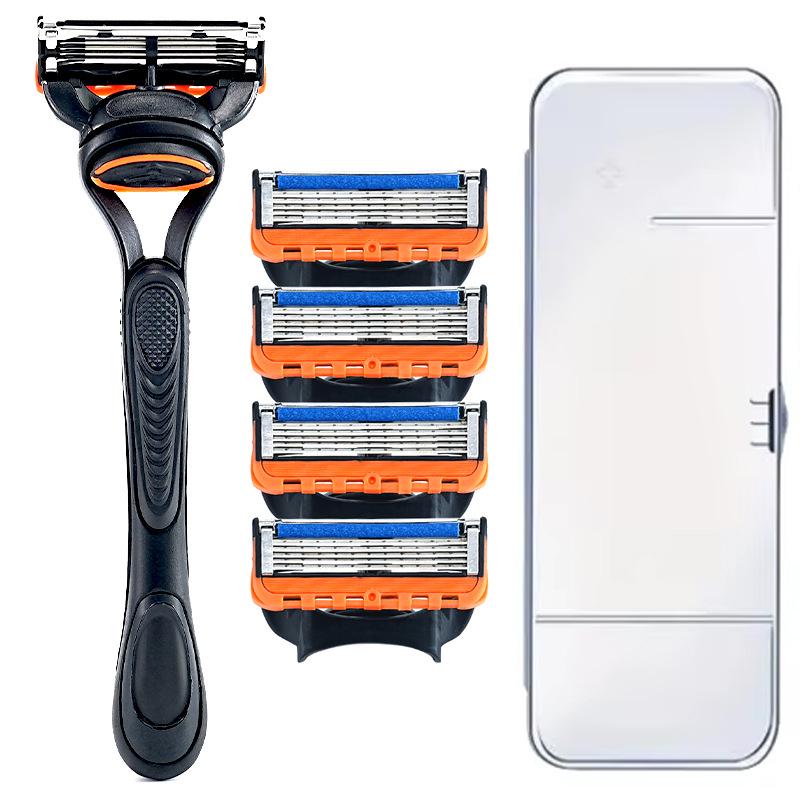 Five-layer Manual Shaver: Universal Blade Holder for Precision Shaving
