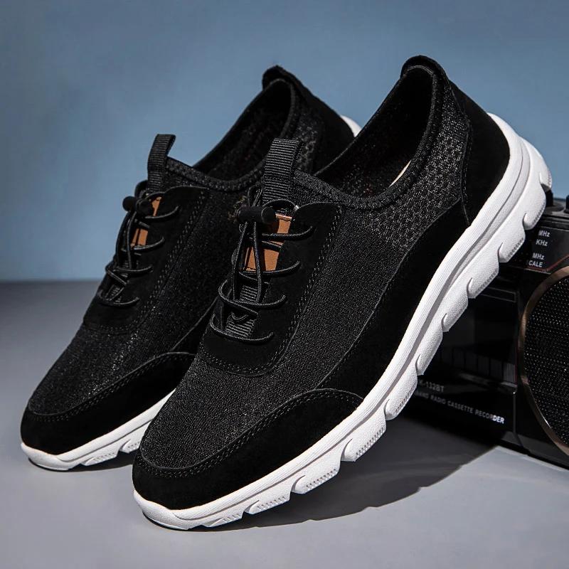 Высококачественная мужская сетчатая обувь Дышащая мужская повседневная обувь Удобная — фото 6