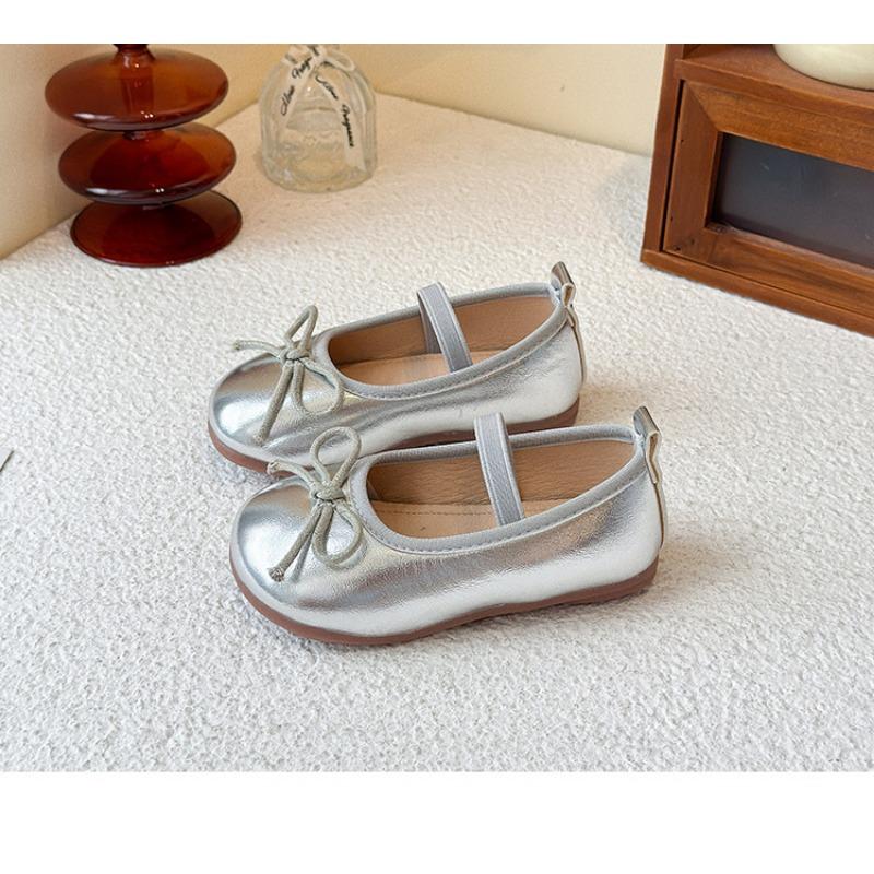 Girls Round Toe Soft Sole Princess Leather Shoes Kids Children Casual Single Shoes