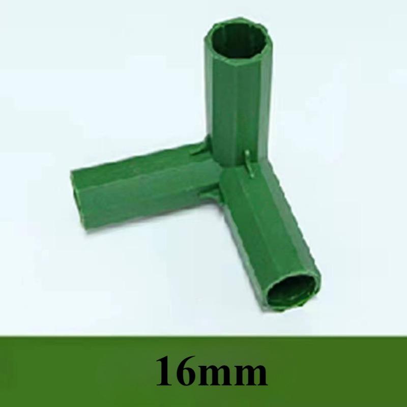 1/2/4PCS Gardening Plant Stakes Plastic Edging Corner Connection Accessories Greenhouse Plant Frame Connectors