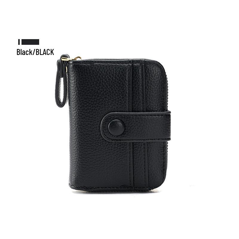 2024 Dámská korejská akordeonová peněženka na karty a peněženka na zip - Velkokapacitní peněženka na mince s mnoha přihrádkami na karty