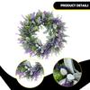 Artificial Lavender Wreath Front Door Wreath,Crafts Centerpiece Decor Greenery Leaves Spring