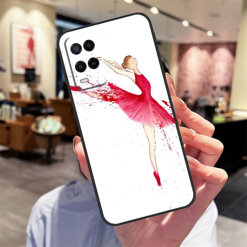 Ballerina Ballet Dancer Girl Case For Oppo A40 A60 A80 A18 A38 A58 A78 A98 A16 A76 A96 A15 A17 A77 A74 A94 A54 A57S Cover