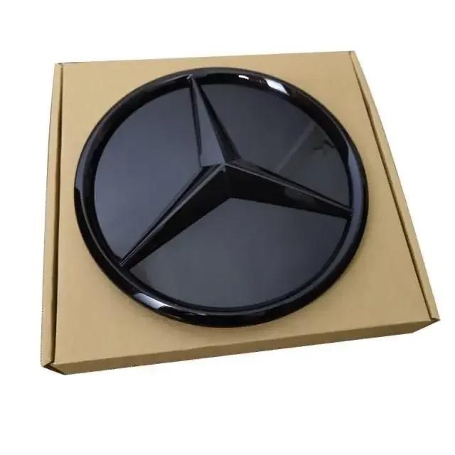CRM1 3D Car Grill Emblem Star Badge Front Grill Logo For Mercedes Benz W204 W205 W213 X253 A B C E S CLA GLB GLC GLE GLS Accessories