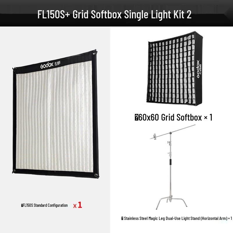 Godox FL150S Bi-Color Portable LED Video Light Kit