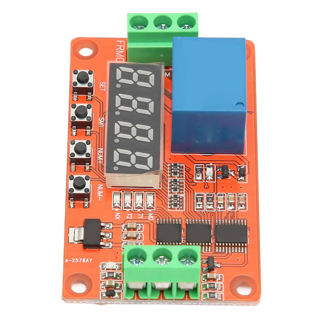 Time Delay Relay Module 18 Functions Timing Delay Cycle Self Locking Relay Control Module for Smart Home Automatic
