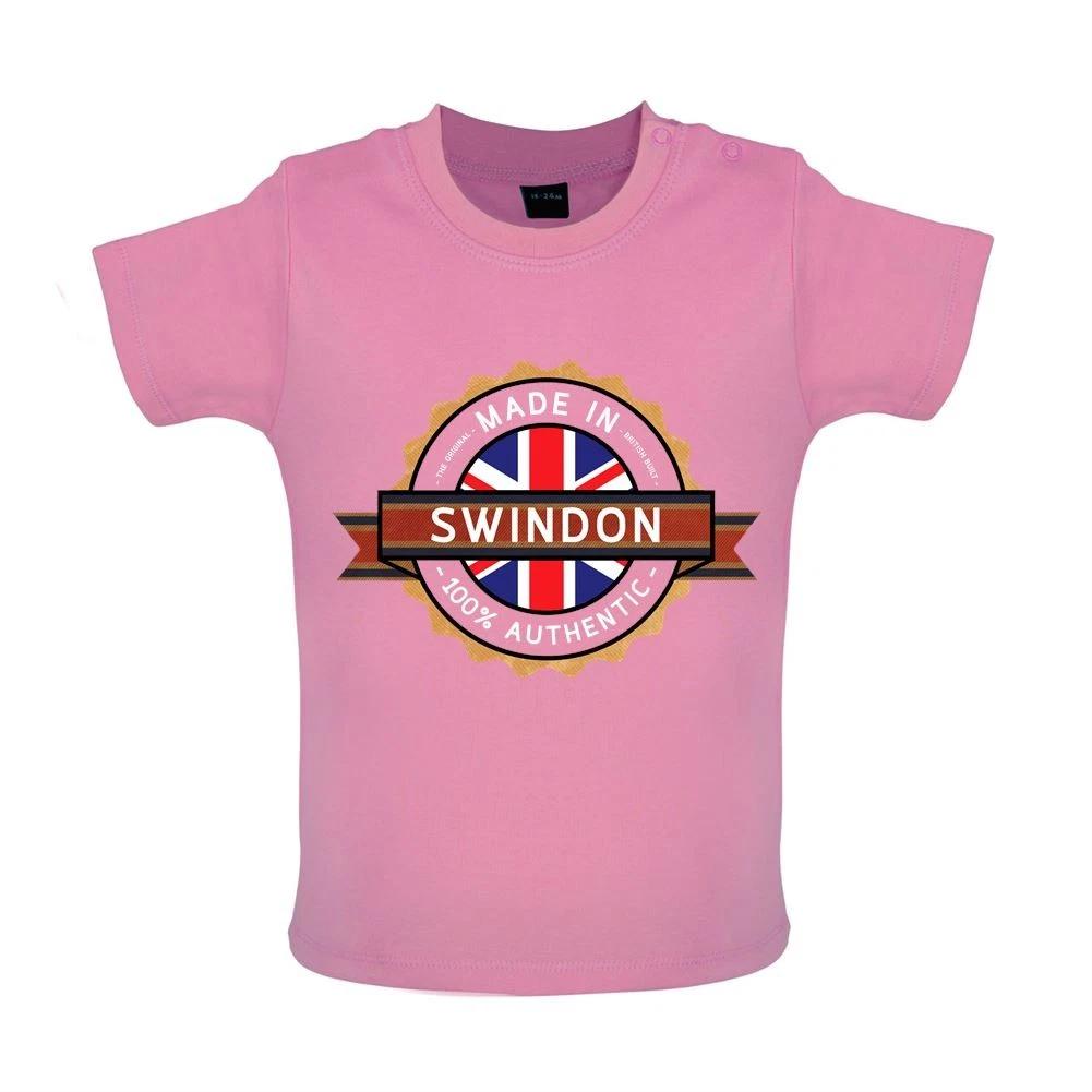 

Made In Swindon - Baby Kids Boys Girls Unisex T-Shirt / Babygrow - Town City Village Born Love Live 160