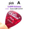 Alice Celluloid Guitar Picks, 100-Pack, 0.46mm-0.96mm