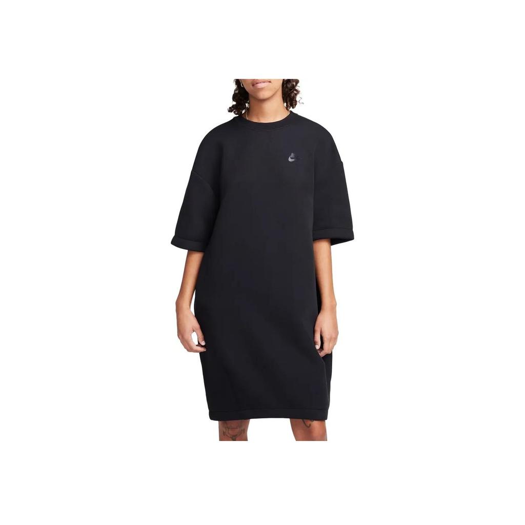 New Nike Short Sleeved Dress Women's Black FB8337-010