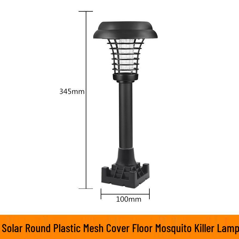 Outdoor Solar-Powered Mosquito Killer Lamp with Waterproof Electric Shock Repellent and Balcony Lighting