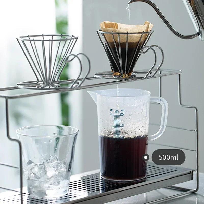 SHIMOYAMA Plastic Graduated Measuring Cup Kitchen Baking Liquid Measure Jug Cup Container Transparent Pour Spout Mixing Cup Tool