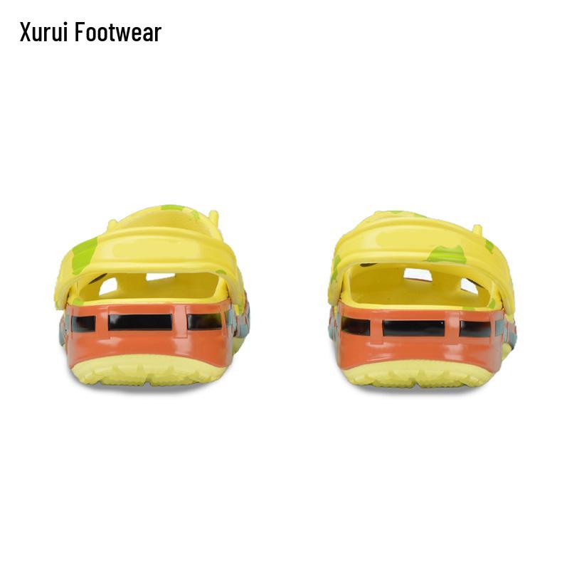 SpongeBob & Patrick Cartoon Crocs for Toddlers - Non-slip, Wear-resistant Beach Sandals