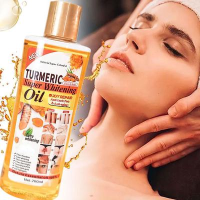 Olio essenziale di curcuma Massaggio corpo viso Diffusore idratante Aromaterapia Viso Cura del corpo Anti invecchiamento Rimuovi macchie scure 200ml
