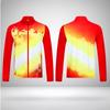 Unisex Quick-Dry Sport Set Team Activities Breathable Stand Collar Long Sleeve Top Pants