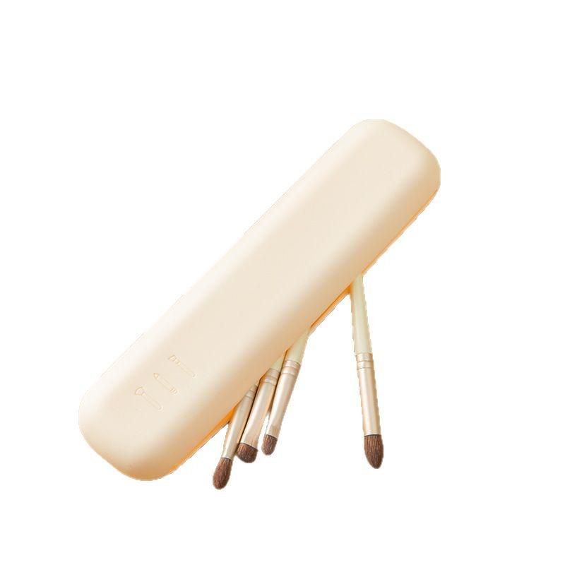 Portable Silicone Makeup Brush Holder - Waterproof Travel Storage Bag for Blush & Eyeshadow Brushes