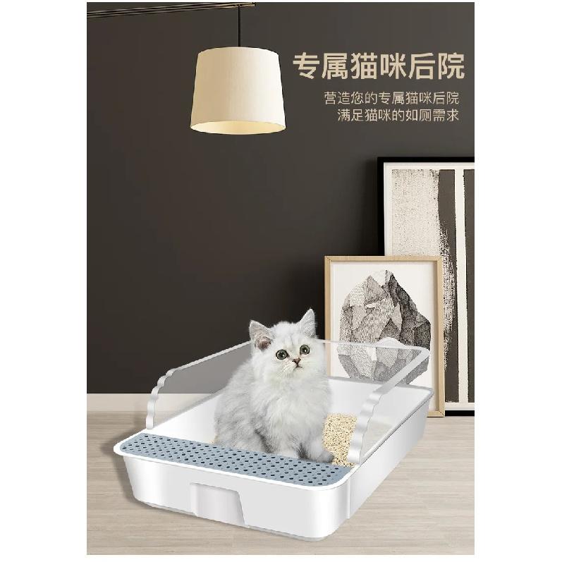 Large Full Semi-Enclosed Cat Toilet, Cat Litter Box, Anti-Sand, Small Size, Large, Full, Supplies