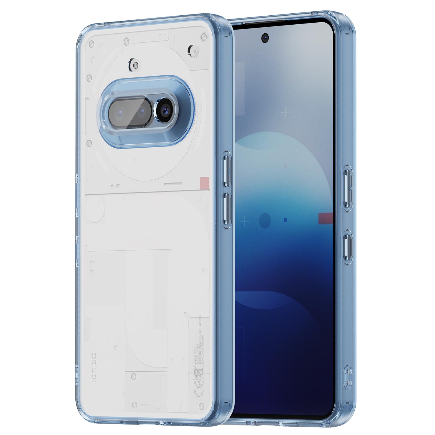 

For Nothing Phone (3a) Case TPU+Acrylic Phone Back Cover Anti Yellowing Blue