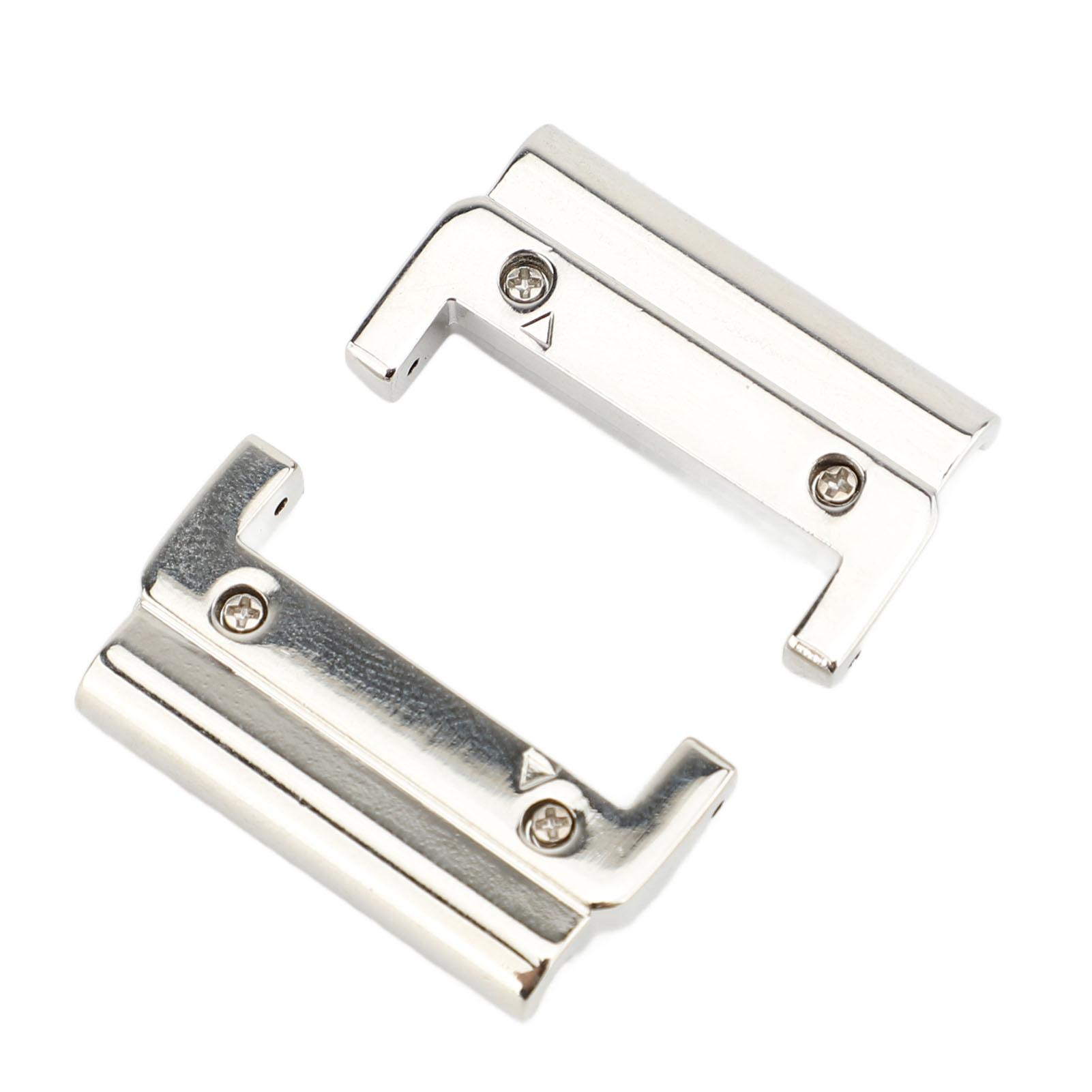 1 Paar Metalen Horlogeband Adapter voor Quick Fit Horloge Vervangbare Connector voor Vervanging Zilver 26 22mm white