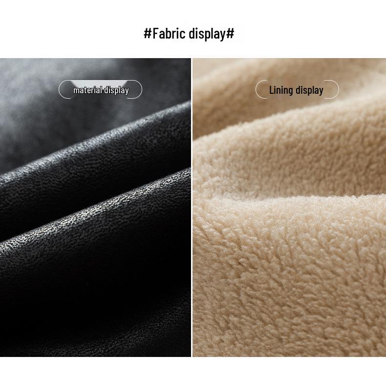 D011 Suede Lambswool Sleeveless Jacket – Lightweight, Warm, and Fleece-Lined for Autumn/Winter