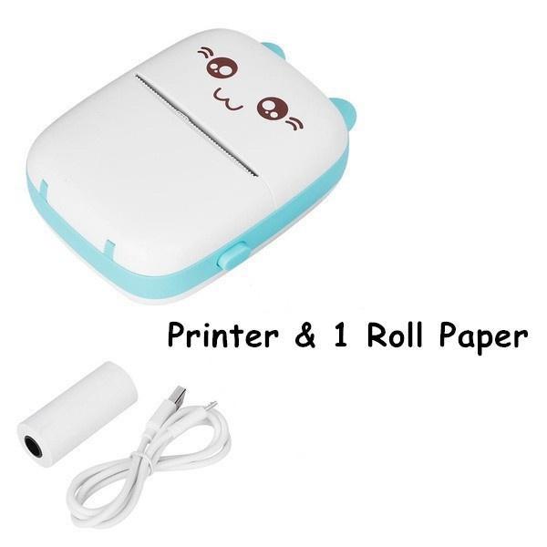 Mini Printer for IPhone and Android, Wireless Mini Photo Printer Label Printer, Portable Mini Thermal Printer for Printing Label
