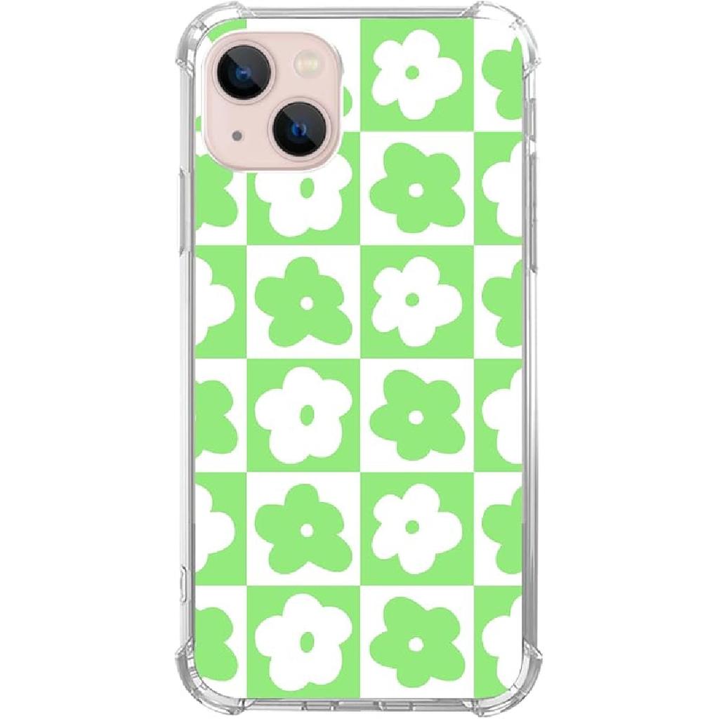 Pink White Black Christmas Trees Case Compatible with iPhone 15, Winter Christmas Cartoon Case for iPhone 15, Cool TPU Bumper Phone Case Cover