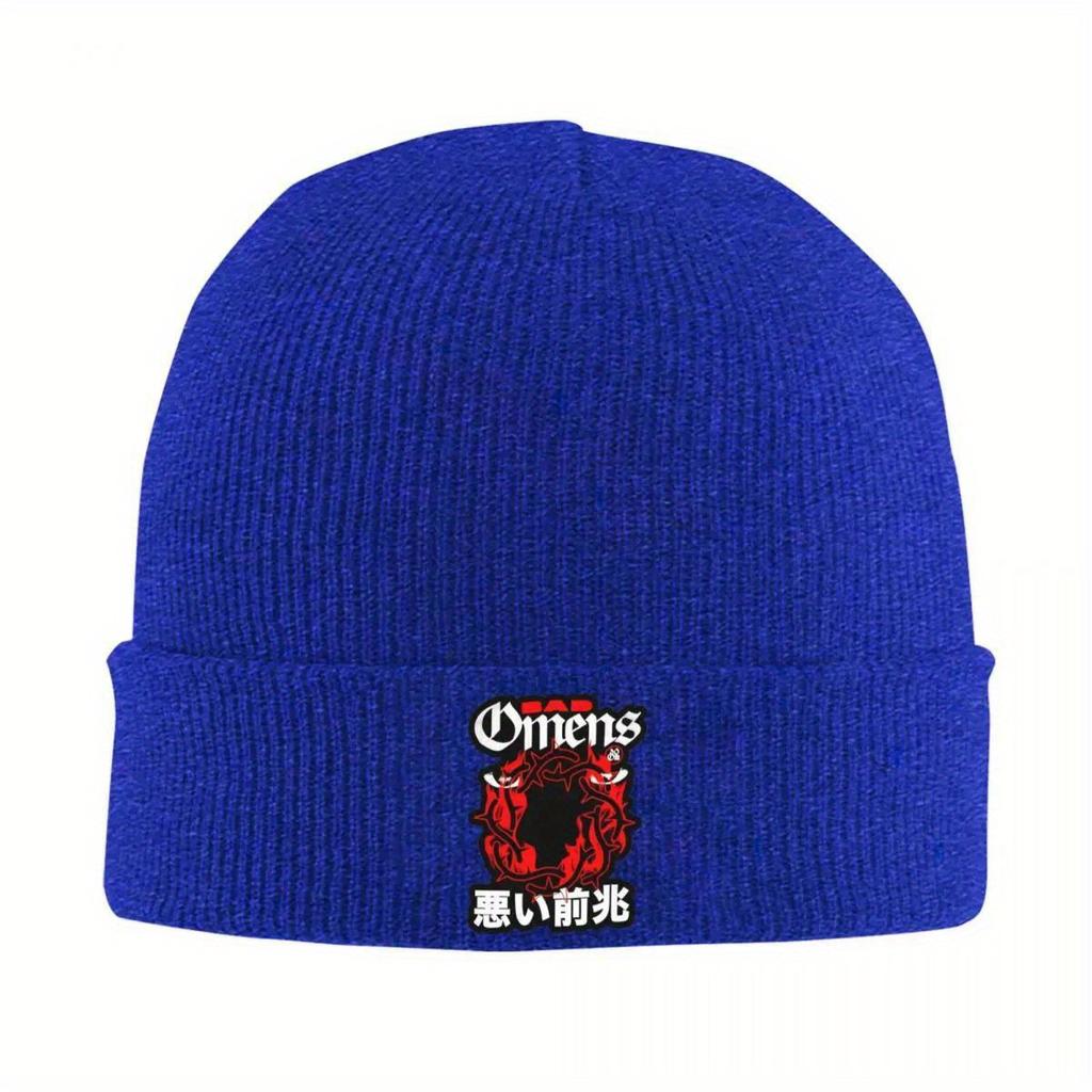 Red Spike Of The Death Beanie Hats Bad Omens Music Casual Caps Female Male Outdoor Sport Knitted Hat Autumn Elastic Beanie Hat