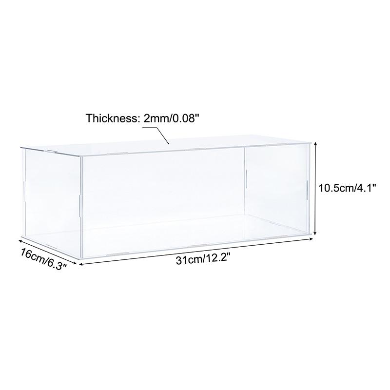Acrylic Display Case for Collectibles Figures Toys Clear Plastic Box Cube Storage Box Assemble Dustproof Protection Showcase